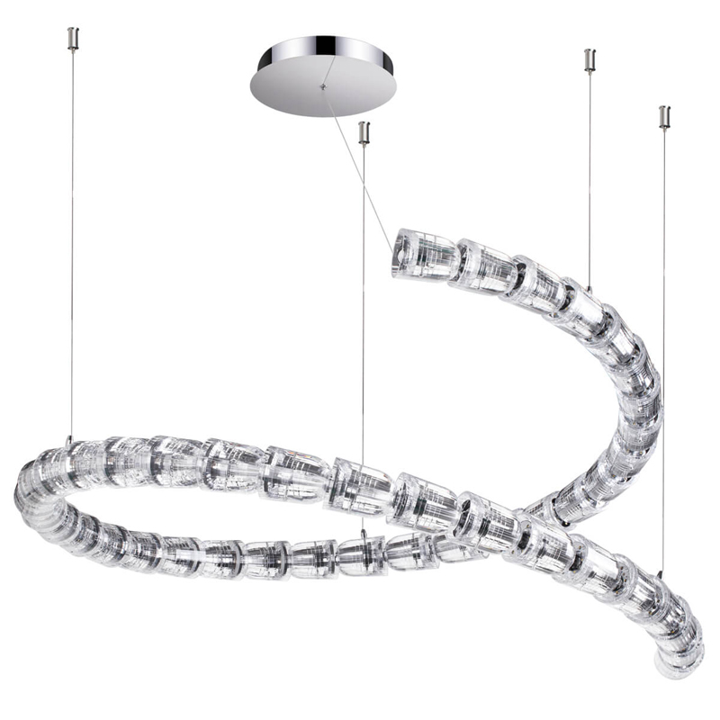 Люстра Safora Chrome Хром Прозрачный Люстра Safora Chrome Хром Прозрачный в Брянске | Loft Concept