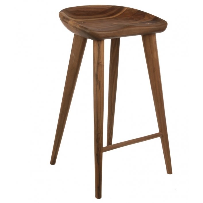 Барный стул Craig Bassam Tractor Counter Stool Белый дуб Орех Барный стул Craig Bassam Tractor Counter Stool Белый дуб Орех в Брянске | Loft Concept