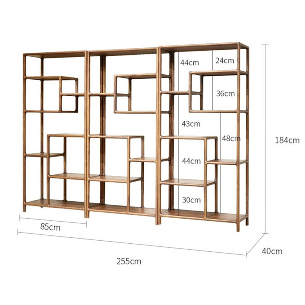Стеллаж деревянный с полками для хранения Moon Walnut Furniture Стеллаж деревянный с полками для хранения Moon Walnut Furniture в Брянске
