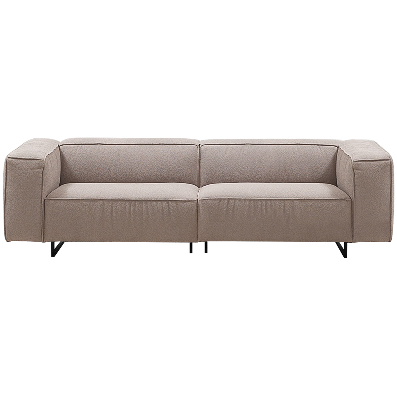 Диван Bastien Soft Beige Sofa Бежевый Черный Диван Bastien Soft Beige Sofa Бежевый Черный в Брянске | Loft Concept