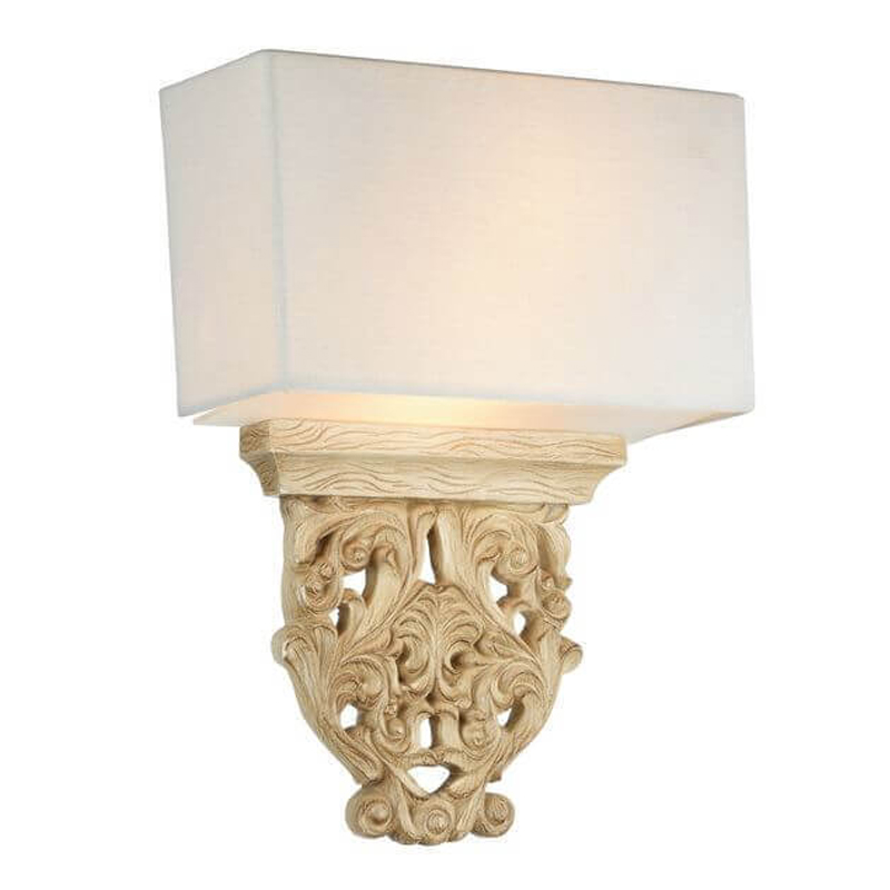 Бра Agueta Light Sconce Белый Бежевый Бра Agueta Light Sconce Белый Бежевый в Брянске | Loft Concept