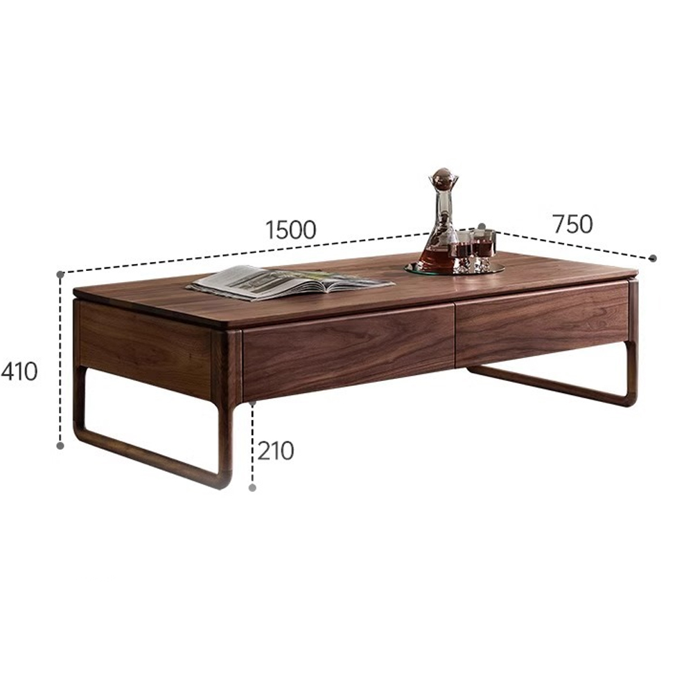 Кофейный стол из массива дерева с 4-мя ящиками Walnut Wood Table Кофейный стол из массива дерева с 4-мя ящиками Walnut Wood Table в Брянске