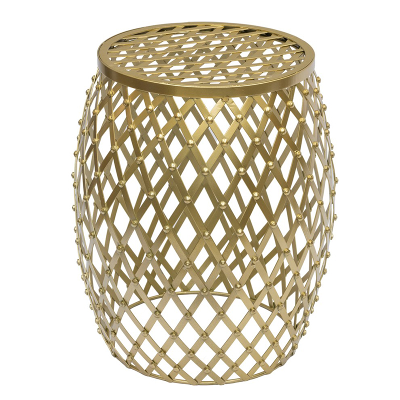 Табурет Stool Barrel Золотой в Брянске | Loft Concept 