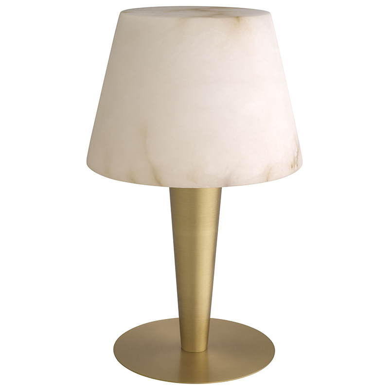 Настольная лампа Eichholtz Table Lamp Scarlette Бежевый Белый Мрамор Bianco Латунь Настольная лампа Eichholtz Table Lamp Scarlette Бежевый Белый Мрамор Bianco Латунь в Брянске | Loft Concept