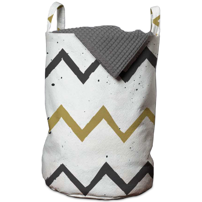 Корзина Chevron Basket Белый Горчичный Графит Корзина Chevron Basket Белый Горчичный Графит в Брянске | Loft Concept