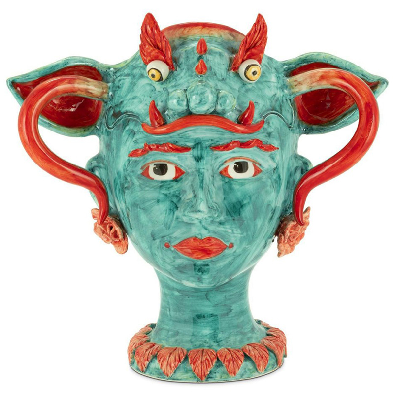 Ваза Vase Selva Dragon Бирюзовый Красный Ваза Vase Selva Dragon Бирюзовый Красный в Брянске | Loft Concept