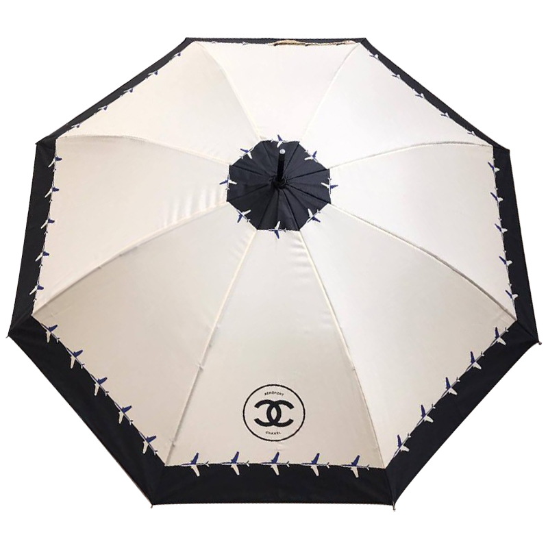 Зонт раскладной CHANEL дизайн 015 Бежевый цвет Бежевый Черный Коричневый Зонт раскладной CHANEL дизайн 015 Бежевый цвет Бежевый Черный Коричневый в Брянске | Loft Concept