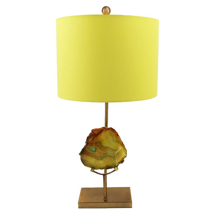 Настольная Лампа Agate Table Lamp Yellow Золотой Желтый Настольная Лампа Agate Table Lamp Yellow Золотой Желтый в Брянске | Loft Concept