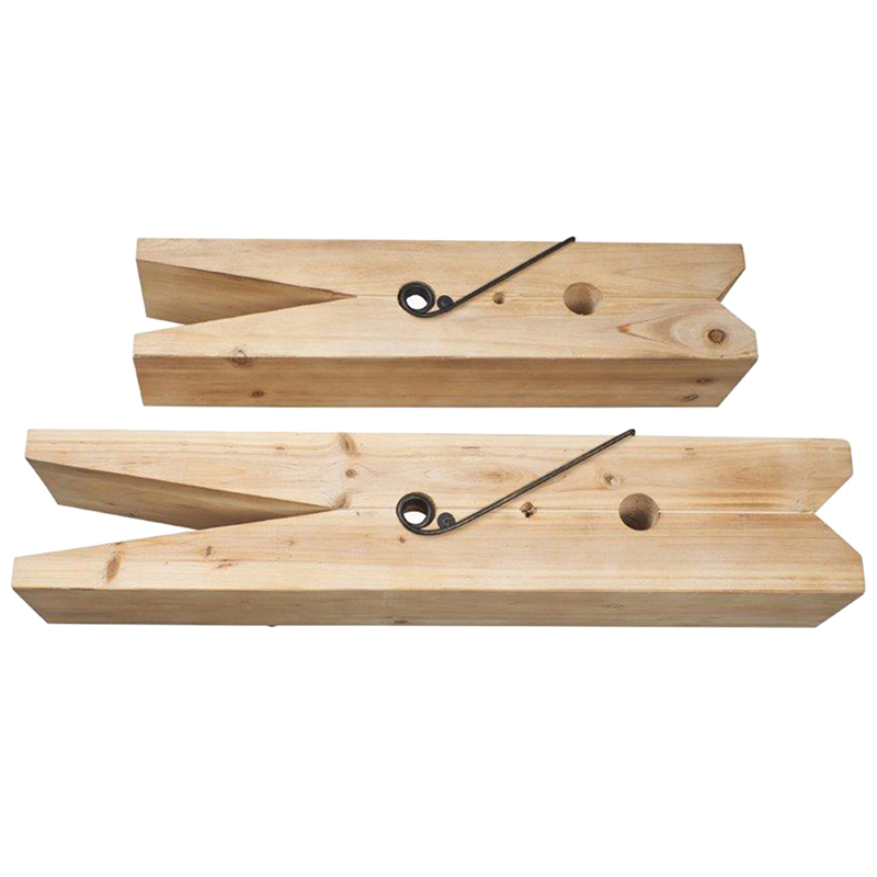 Комплект из 2-х полок в виде прищепок Clothespins Shelves Древесина Комплект из 2-х полок в виде прищепок Clothespins Shelves Древесина в Брянске | Loft Concept