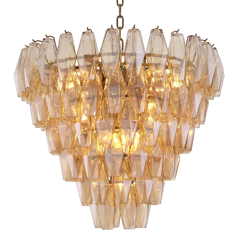 Люстра Eichholtz Chandelier Benini S Amber Янтарный Латунь Люстра Eichholtz Chandelier Benini S Amber Янтарный Латунь в Брянске | Loft Concept