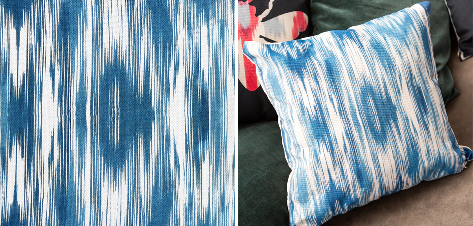 Декоративная подушка с голубым узором Ikat Pattern Декоративная подушка с голубым узором Ikat Pattern - Loft-Concept в Брянске