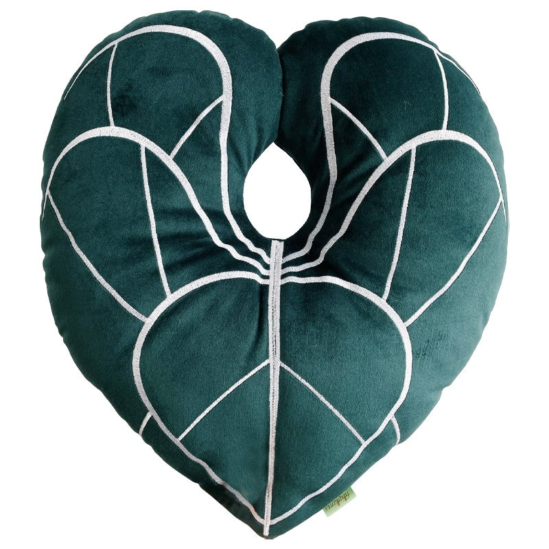 Декоративная подушка Botanical Cushion Anthurium Зеленый Белый Декоративная подушка Botanical Cushion Anthurium Зеленый Белый в Брянске | Loft Concept