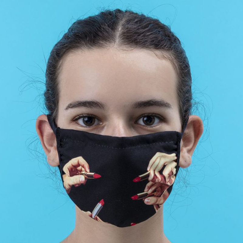 Маска для лица Seletti Facemask Lipstick Black S-M Черный Маска для лица Seletti Facemask Lipstick Black S-M Черный в Брянске | Loft Concept