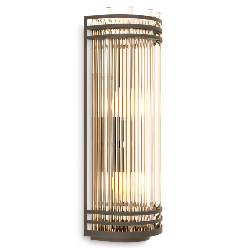 Бра Eichholtz Wall Lamp Gulf L Bronze Бронза Прозрачный в Брянске | Loft Concept 