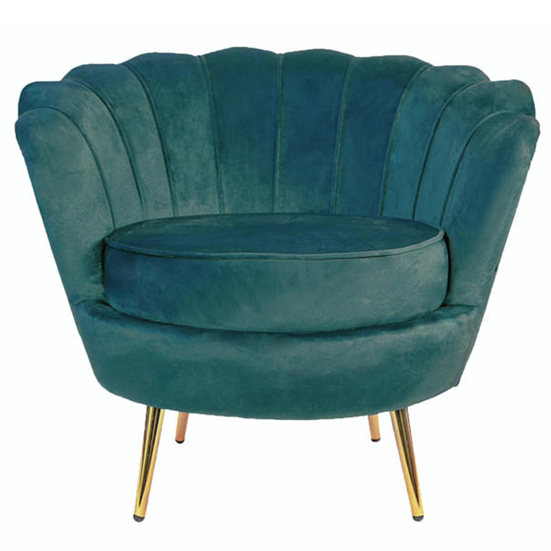 Кресло Бирюзовый велюр Trapezium Turquoise velvet Бирюзовый Кресло Бирюзовый велюр Trapezium Turquoise velvet Бирюзовый в Брянске | Loft Concept
