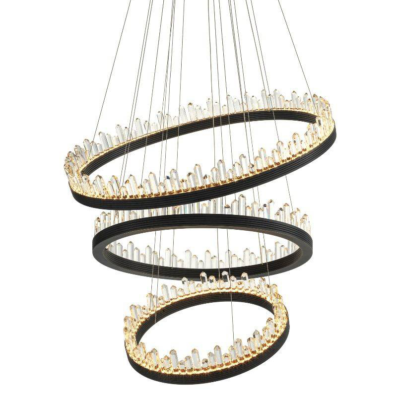 Люстра Eichholtz Chandelier Randall Темная бронза Прозрачный (Transparent) Люстра Eichholtz Chandelier Randall Темная бронза Прозрачный (Transparent) в Брянске | Loft Concept