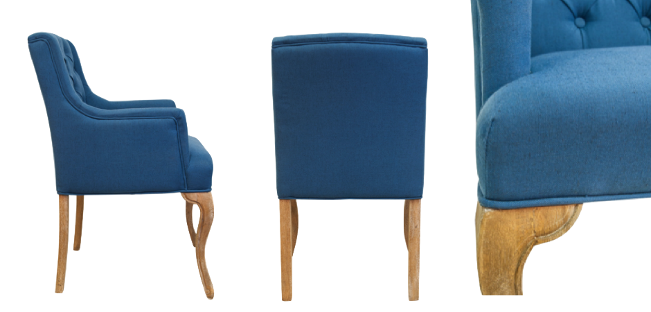 Стул French chairs Provence Amelia Blue ArmChair Стул French chairs Provence Amelia Blue ArmChair - Loft-Concept в Брянске