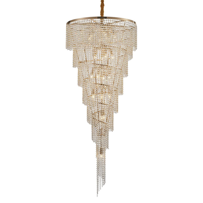 Хрустальная люстра Crystal Art Bronze D70 см Бронзовый Прозрачный в Брянске | Loft Concept 