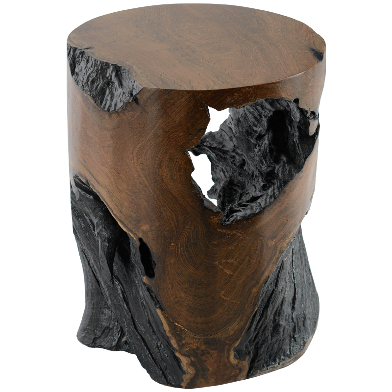 Приставной стол Old Stump Side Table Коричневый Приставной стол Old Stump Side Table Коричневый в Брянске | Loft Concept