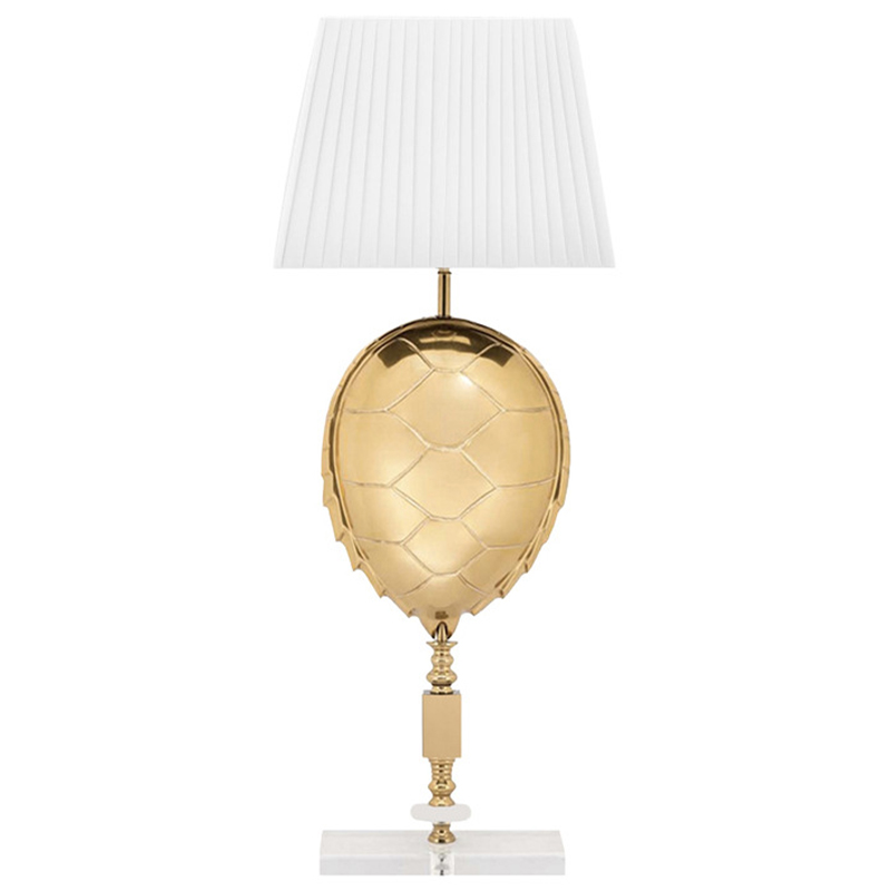 Настольная Лампа Table Lamp Turtle Белый Глянцевое золото Настольная Лампа Table Lamp Turtle Белый Глянцевое золото в Брянске | Loft Concept