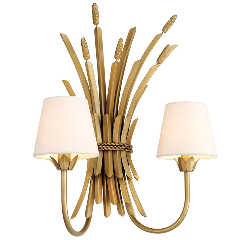 Бра Eichholtz Wall Lamp Bonheur Латунь Белый Бра Eichholtz Wall Lamp Bonheur Латунь Белый в Брянске | Loft Concept