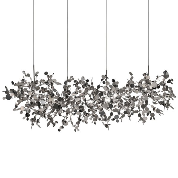 Люстра Terzani Argent Suspension Linear Хром Люстра Terzani Argent Suspension Linear Хром в Брянске | Loft Concept