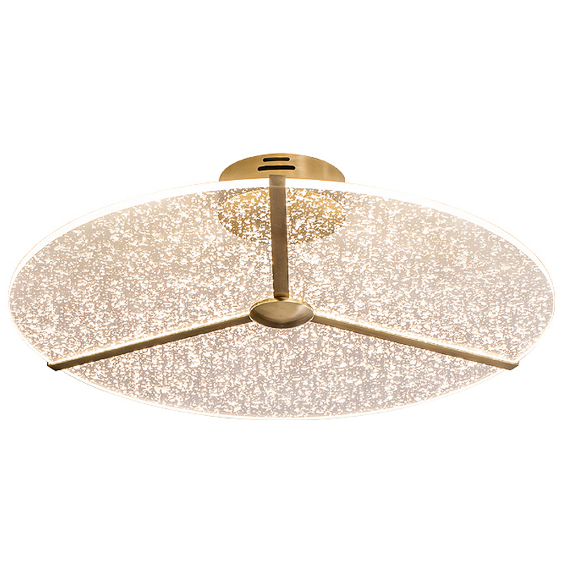 Потолочный светильник Carla ceiling lamp Прозрачный Латунь Потолочный светильник Carla ceiling lamp Прозрачный Латунь в Брянске | Loft Concept