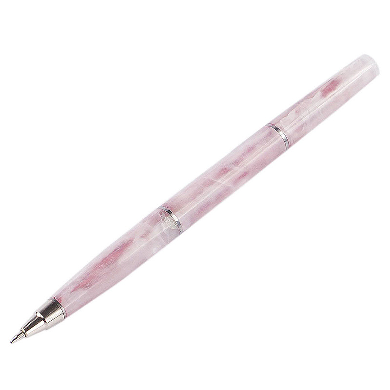 Ручка шариковая из натурального камня Кварц Розовый Stone Pens Розовый Серебряный Ручка шариковая из натурального камня Кварц Розовый Stone Pens Розовый Серебряный в Брянске | Loft Concept
