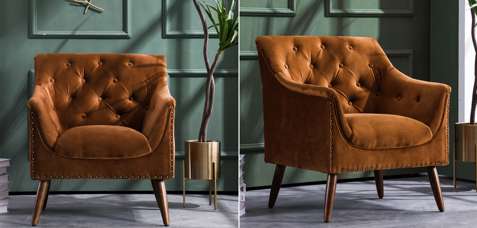 Кресло Terracotta Velvet Armchair Кресло Terracotta Velvet Armchair - Loft-Concept в Брянске