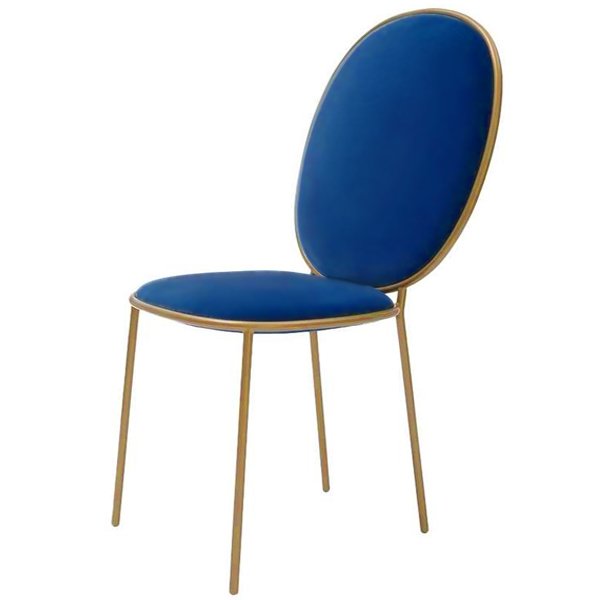 Стул STAY Dining Chair Золотой Синий Стул STAY Dining Chair Золотой Синий в Брянске | Loft Concept