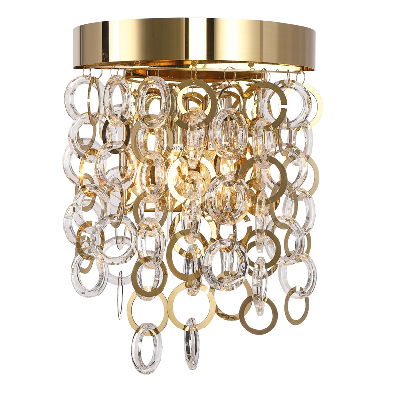 Бра Maryse Sconce Глянцевое золото Прозрачный Бра Maryse Sconce Глянцевое золото Прозрачный в Брянске | Loft Concept