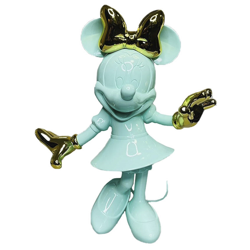 Статуэтка Минни Маус зеленого цвета Minnie Mouse Green Figurine  Салатовый в Брянске | Loft Concept 