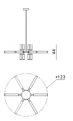 Люстра Castle 18-01 Black and Smoke в Брянске