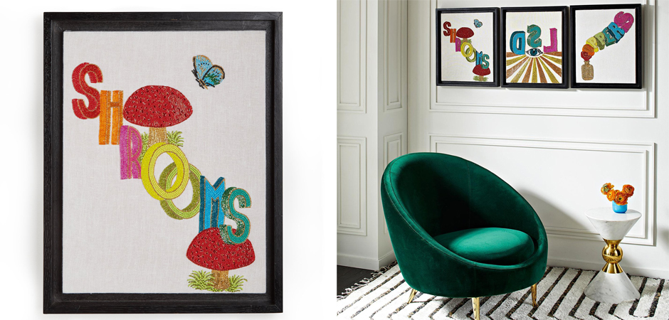 Панно Jonathan Adler Shrooms Beaded Wall Art Панно Jonathan Adler Shrooms Beaded Wall Art - Loft-Concept в Брянске