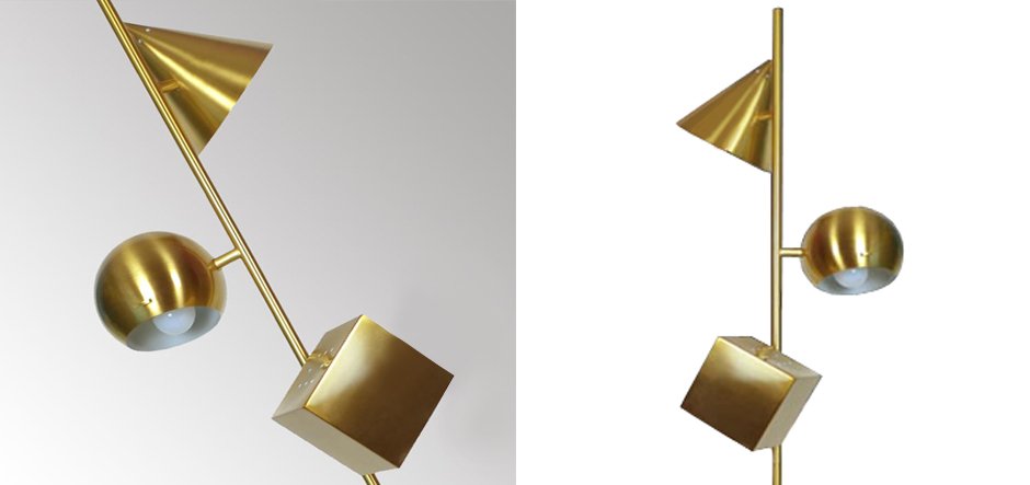 Торшер 3D geometry Gold Торшер 3D geometry Gold - Loft-Concept в Брянске