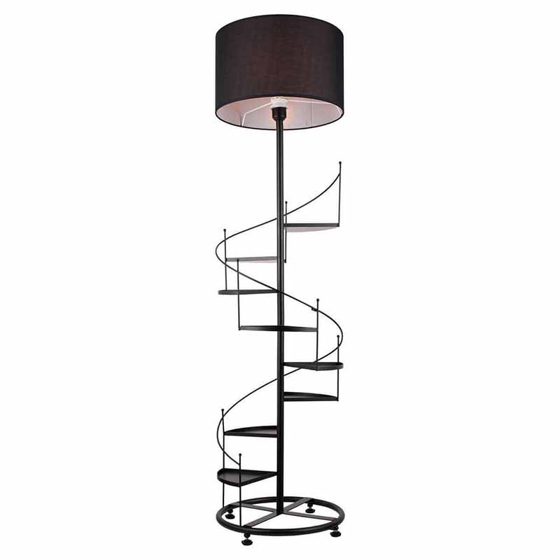 Торшер Spiral Staircase Floor Lamp Black Черный Торшер Spiral Staircase Floor Lamp Black Черный в Брянске | Loft Concept