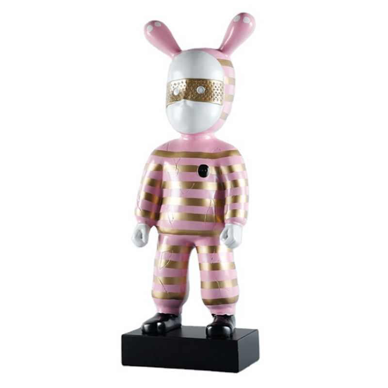 Rolito Large Figurine Pink Розовый Черный Золотой Rolito Large Figurine Pink Розовый Черный Золотой в Брянске | Loft Concept