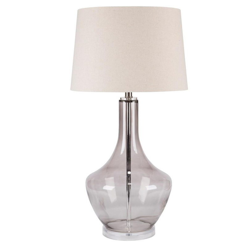 Настольная лампа Fantina Table lamp gray Белый Светло-серый Настольная лампа Fantina Table lamp gray Белый Светло-серый в Брянске | Loft Concept