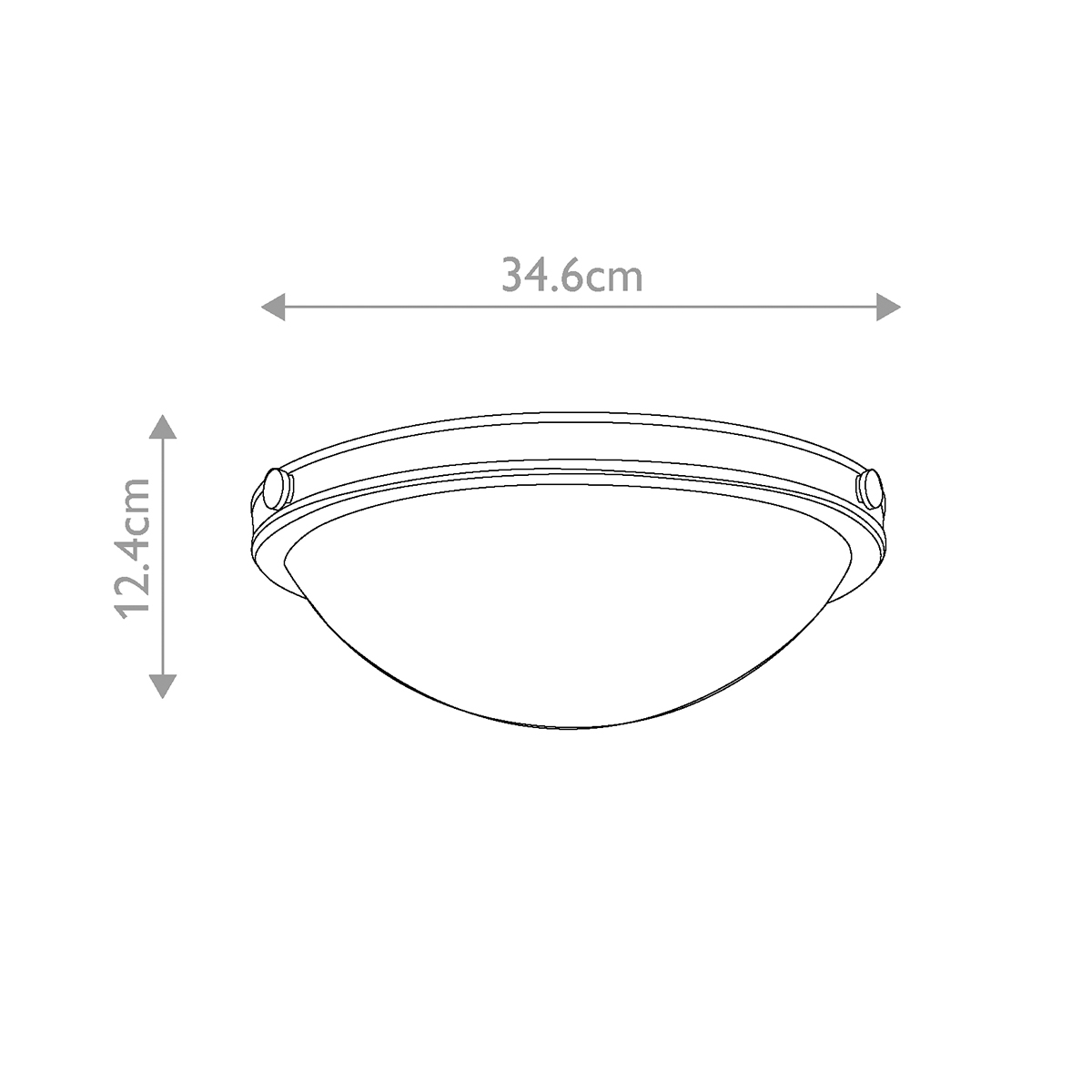Потолочный светильник цвета латунь с полусферическим матовым белым плафоном Hinkley в Брянске
