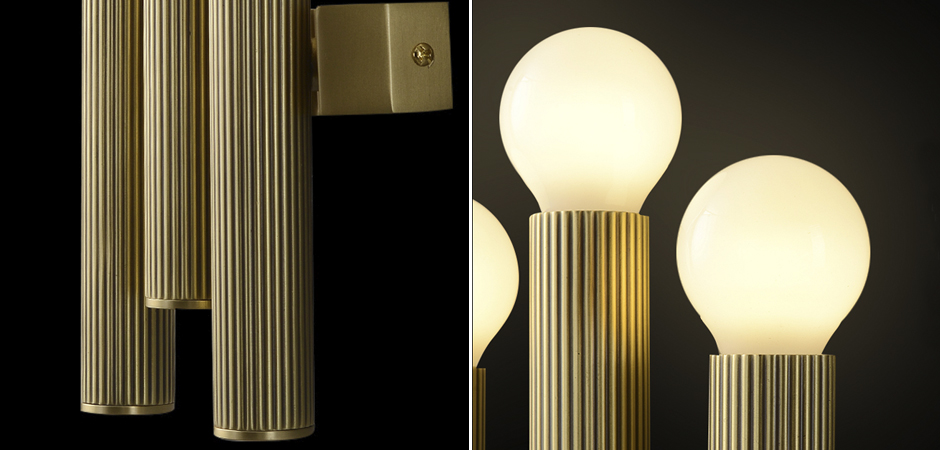 Бра Corrugated Brass Wall Lamp Бра Corrugated Brass Wall Lamp - Loft-Concept в Брянске