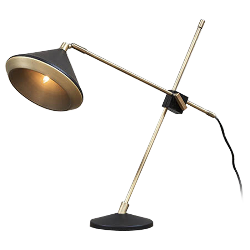 Настольная лампа Bert Frank Table Lamp Черный Золотой в Брянске | Loft Concept 