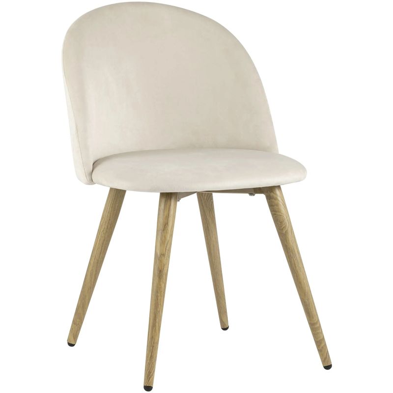 Стул Miruna Chair II Молочный Велюр Молочный Древесина Стул Miruna Chair II Молочный Велюр Молочный Древесина в Брянске | Loft Concept