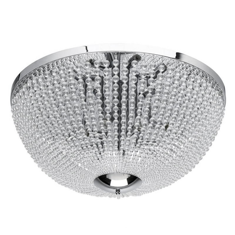 Потолочный светильник Virginia Clear Beads ceiling Chrome L Хром Прозрачное Стекло Потолочный светильник Virginia Clear Beads ceiling Chrome L Хром Прозрачное Стекло в Брянске | Loft Concept