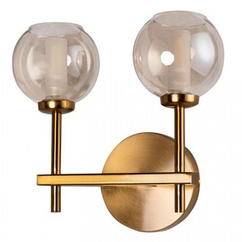 Бра RH Boule de Cristal Double Wall Lamp amber Gold Золотой Амбре янтарь Бра RH Boule de Cristal Double Wall Lamp amber Gold Золотой Амбре янтарь в Брянске | Loft Concept