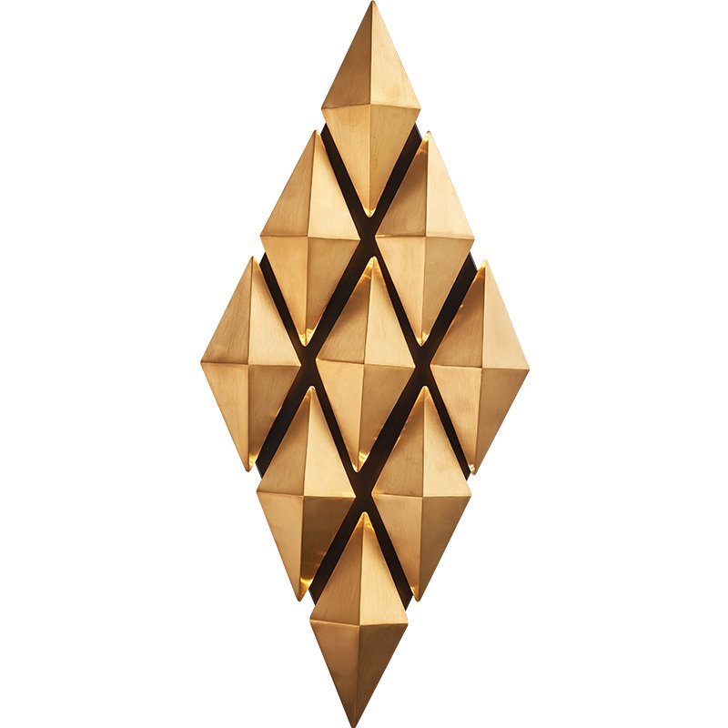 Бра Honeycomb Gold lozenges Wall Lamp Золотой Бра Honeycomb Gold lozenges Wall Lamp Золотой в Брянске | Loft Concept