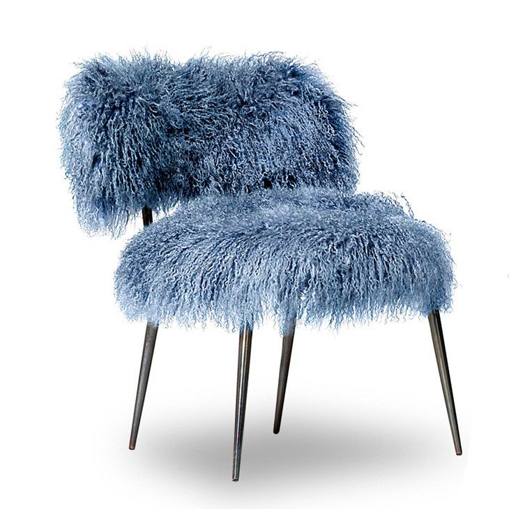 Стул Baxter Nepal Fauteuil Сапфирово-синий Темная бронза Стул Baxter Nepal Fauteuil Сапфирово-синий Темная бронза в Брянске | Loft Concept