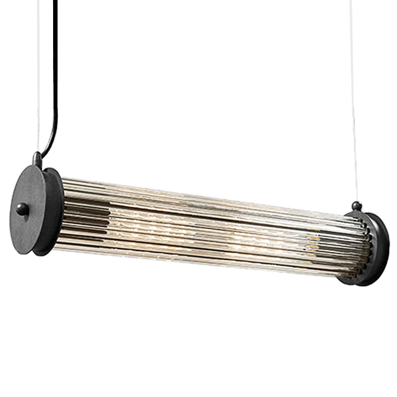 Подвесной светильник Glass TUBE Pendant Black Черный Прозрачный Подвесной светильник Glass TUBE Pendant Black Черный Прозрачный в Брянске | Loft Concept