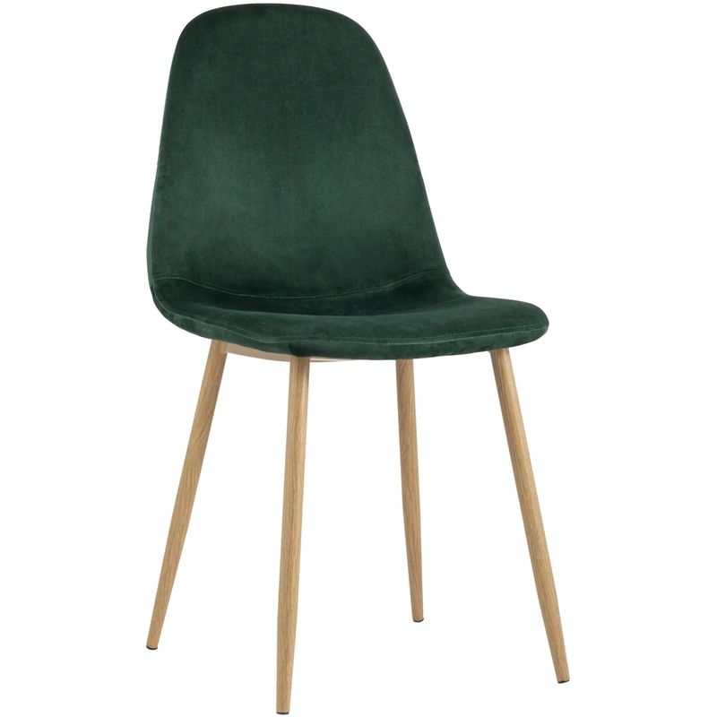 Стул Archie Chair Темно-Зеленый Велюр Зеленый Древесина Стул Archie Chair Темно-Зеленый Велюр Зеленый Древесина в Брянске | Loft Concept