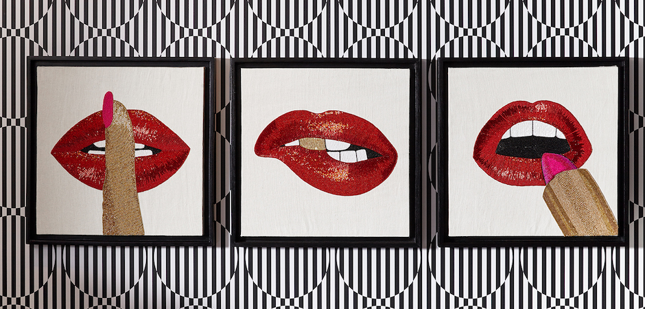 Панно LIPSTICK BEADED WALL ART Панно LIPSTICK BEADED WALL ART - Loft-Concept в Брянске