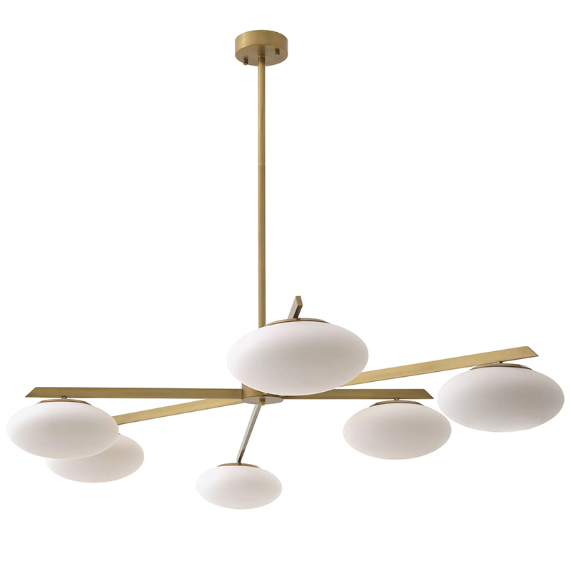 Люстра Eichholtz Chandelier Evergreen L Латунь Белый Люстра Eichholtz Chandelier Evergreen L Латунь Белый в Брянске | Loft Concept